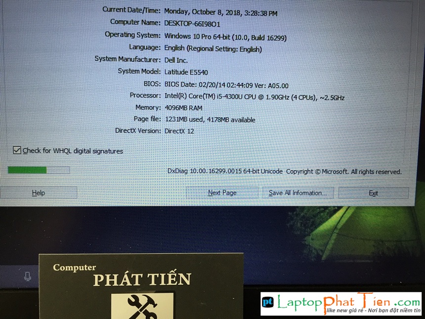 laptop nhập khẩu dell latitude e5540