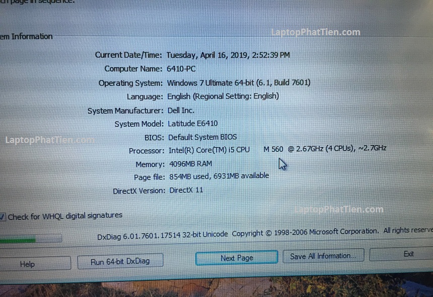 Laptop Dell Latitude E6410 nhập khẩu giá rẻ hcm