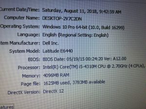 Laptop Dell E6440 I5 thế hệ 4 4300M, Ram 4G, HDD 320G, VGA RỜI AMD HD 8690M.