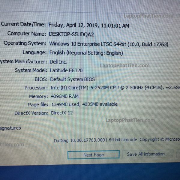 laptop dell e6320 nhập khẩu giá rẻ