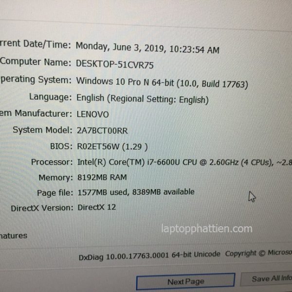Lenovo thinkpad X260 nhập khẩu giá rẻ hcm