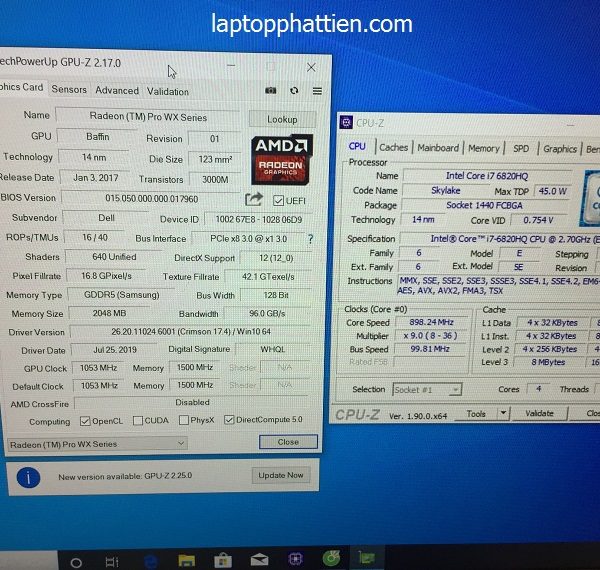 laptop Dell M7510 I7 Vga AMD tphcm